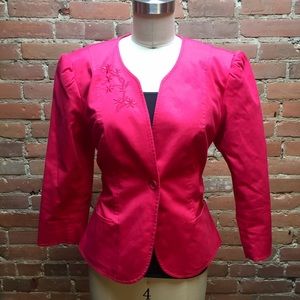 LAST CALL! OSCAR DE LA RENTA Pink Vintage Blazer